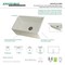 Gourmetier Solid Surface Stone Apron Front Farmhouse Sgl Bowl Kitchen Sink, White GKFA301810RM - alternate 4
